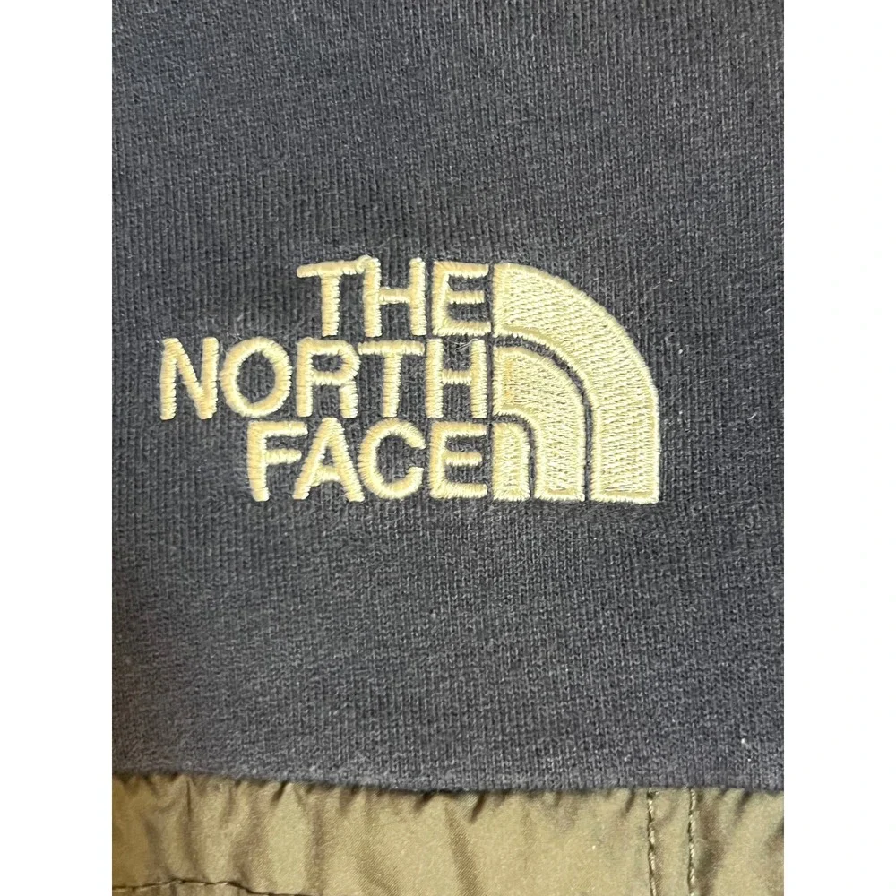 The North Face Mens Hybrid‎ Full Zip Hoodie Navy Blue Olive Green Quilted Jacket